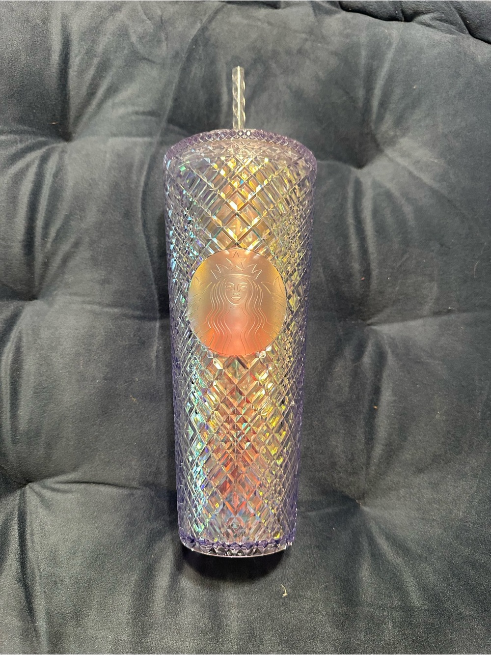 Starbucks Iridescent Diamond Tumbler - Purple & Gold